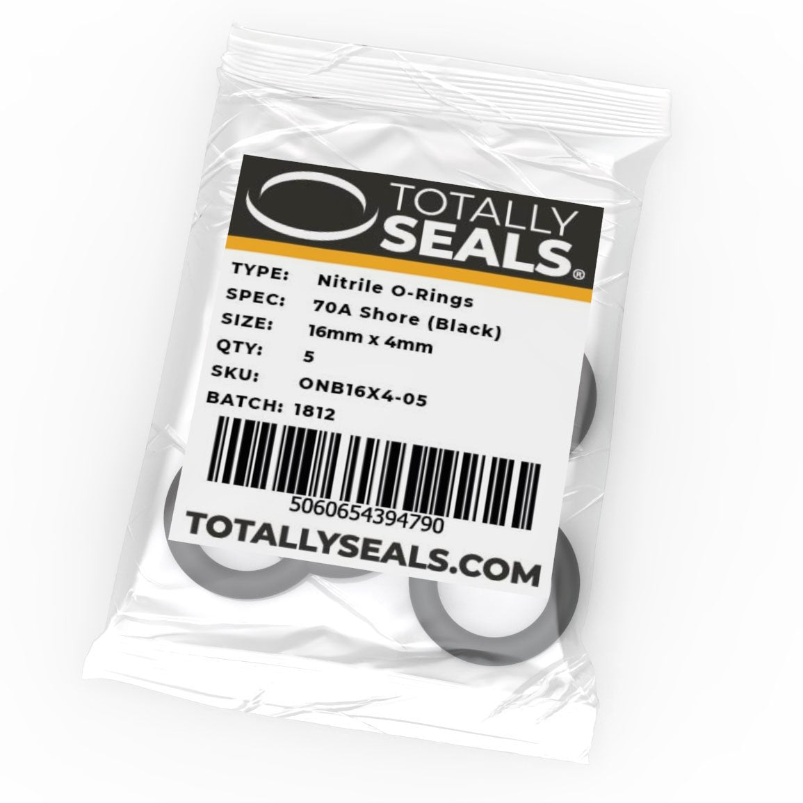 16mm x 4mm (24mm OD) Nitrile O-Rings - Totally Seals®