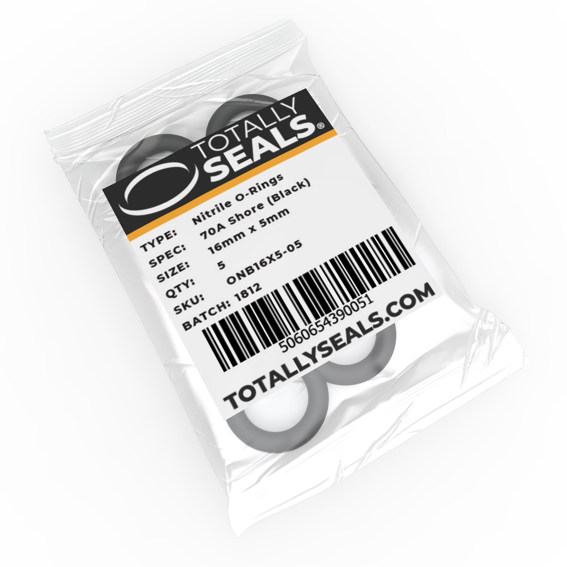 16mm x 5mm (26mm OD) Nitrile O-Rings - Totally Seals®
