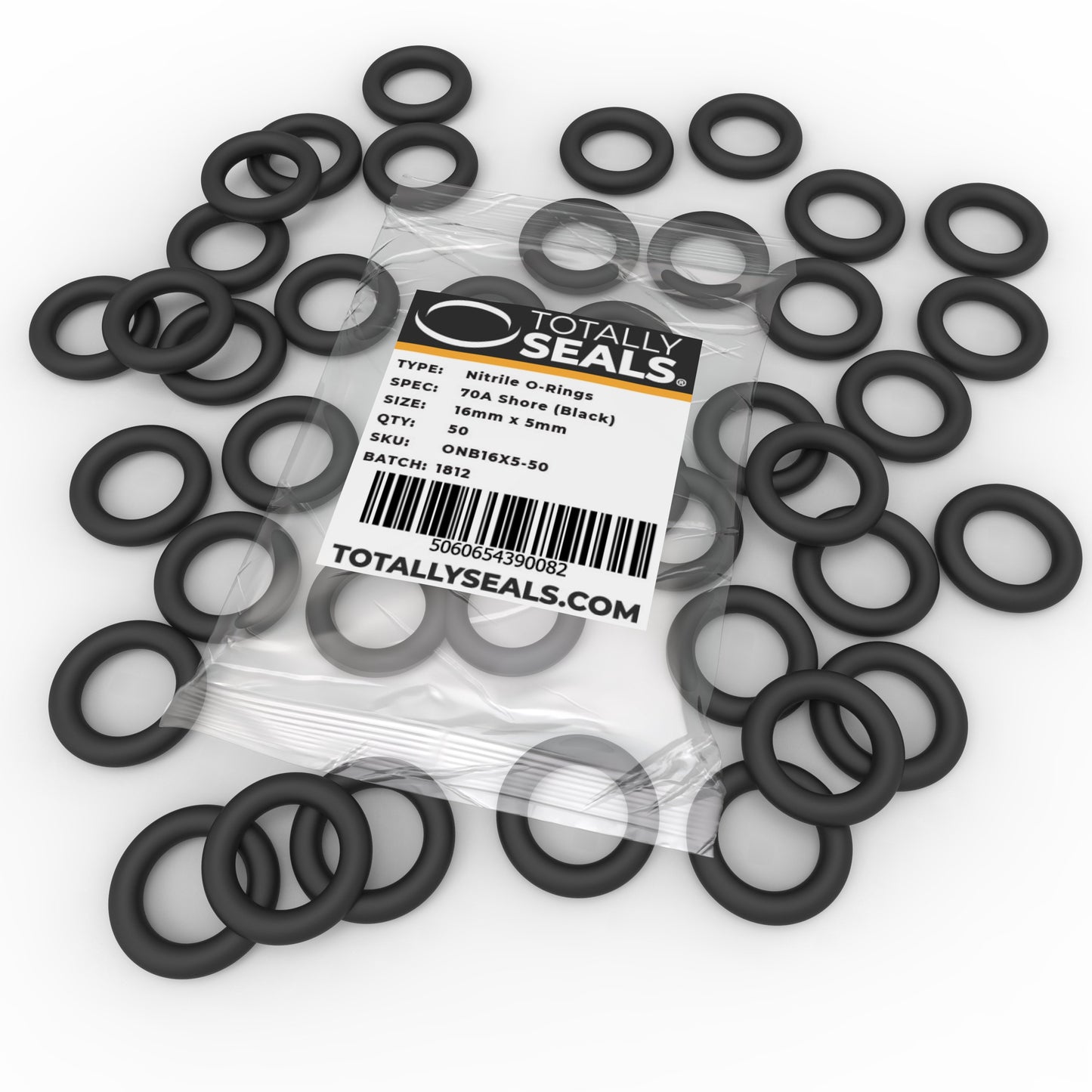 16mm x 5mm (26mm OD) Nitrile O-Rings - Totally Seals®