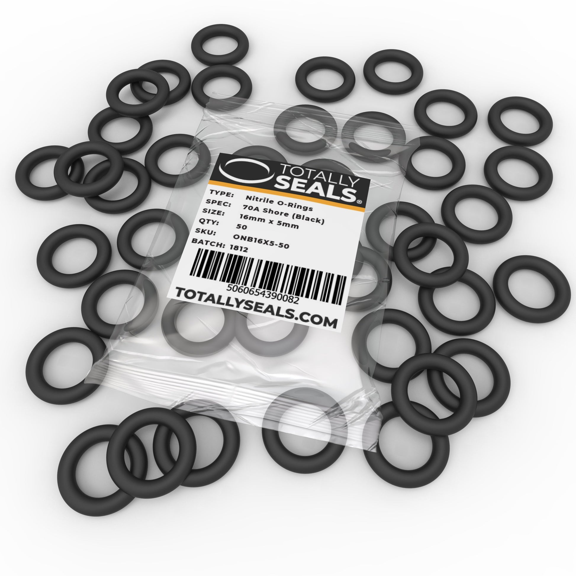 16mm x 5mm (26mm OD) Nitrile O-Rings - Totally Seals®