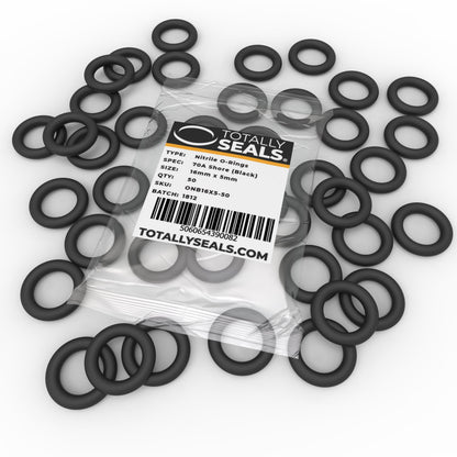 16mm x 5mm (26mm OD) Nitrile O-Rings - Totally Seals®