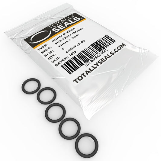 17mm x 3mm (23mm OD) Nitrile O-Rings - Totally Seals®