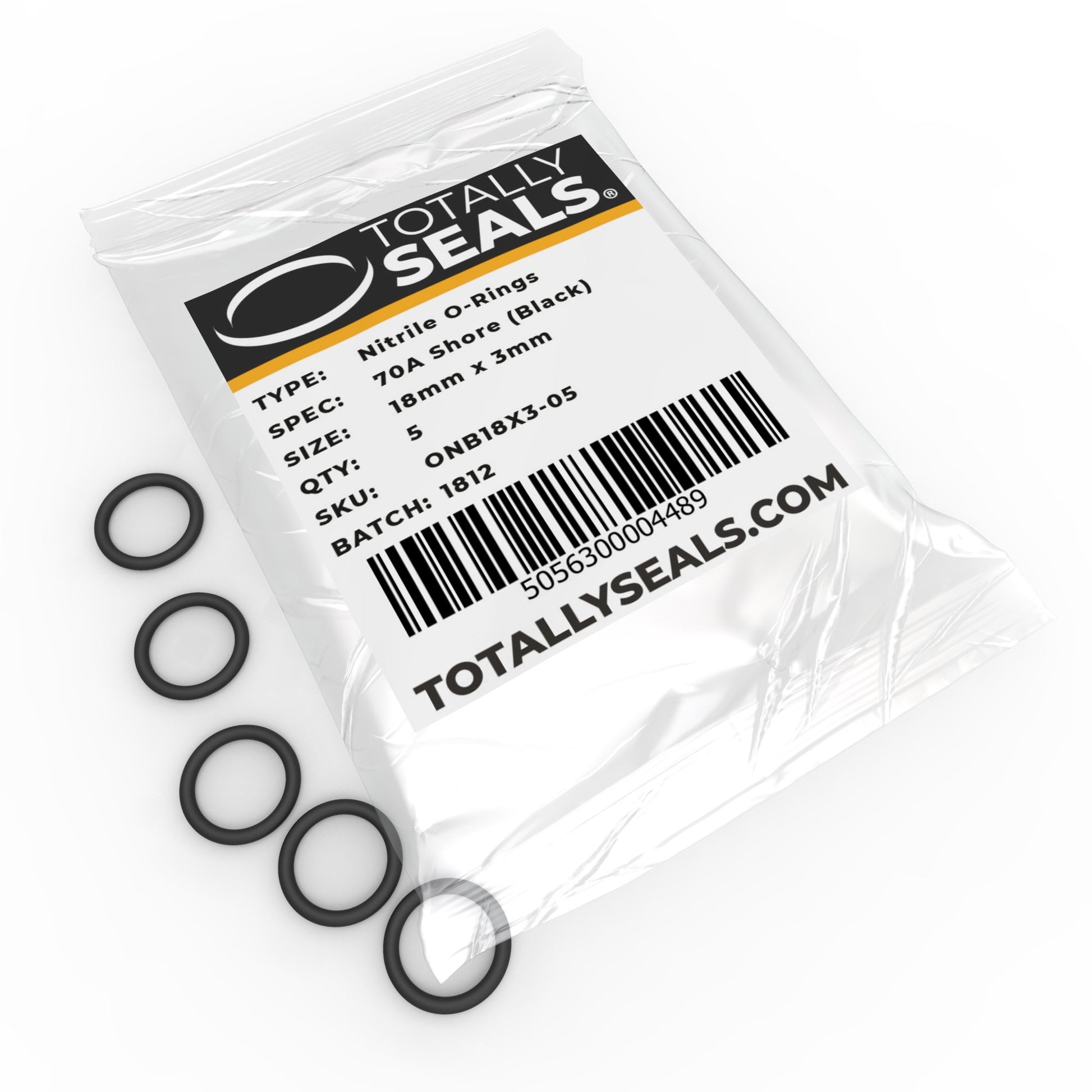 18mm x 3mm (24mm OD) Nitrile O-Rings - Totally Seals®