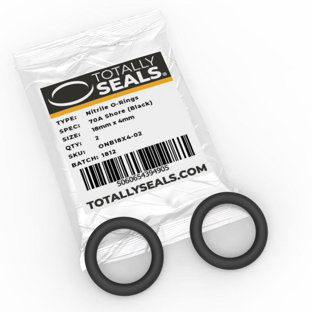 18mm x 4mm (26mm OD) Nitrile O-Rings - Totally Seals®