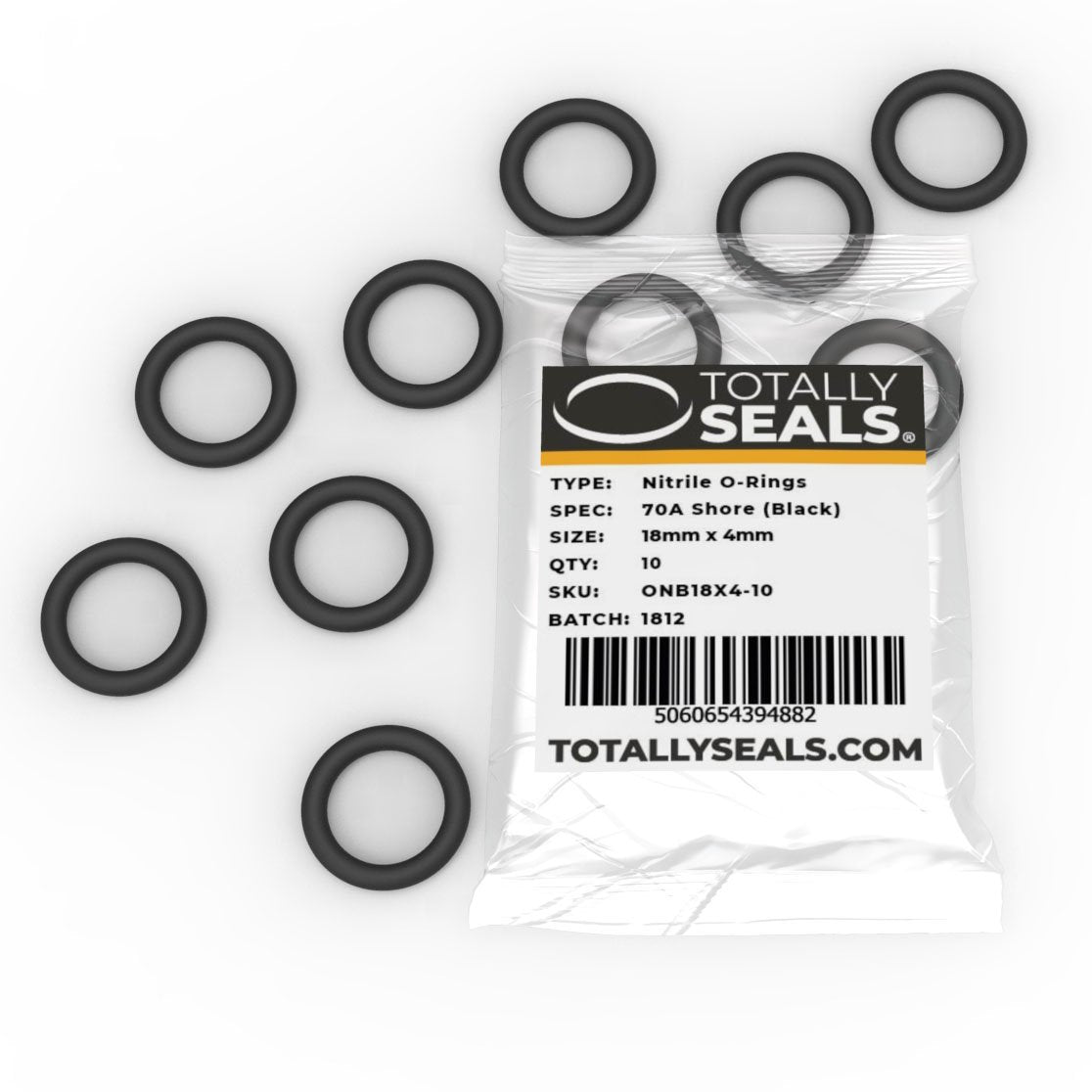 18mm x 4mm (26mm OD) Nitrile O-Rings - Totally Seals®