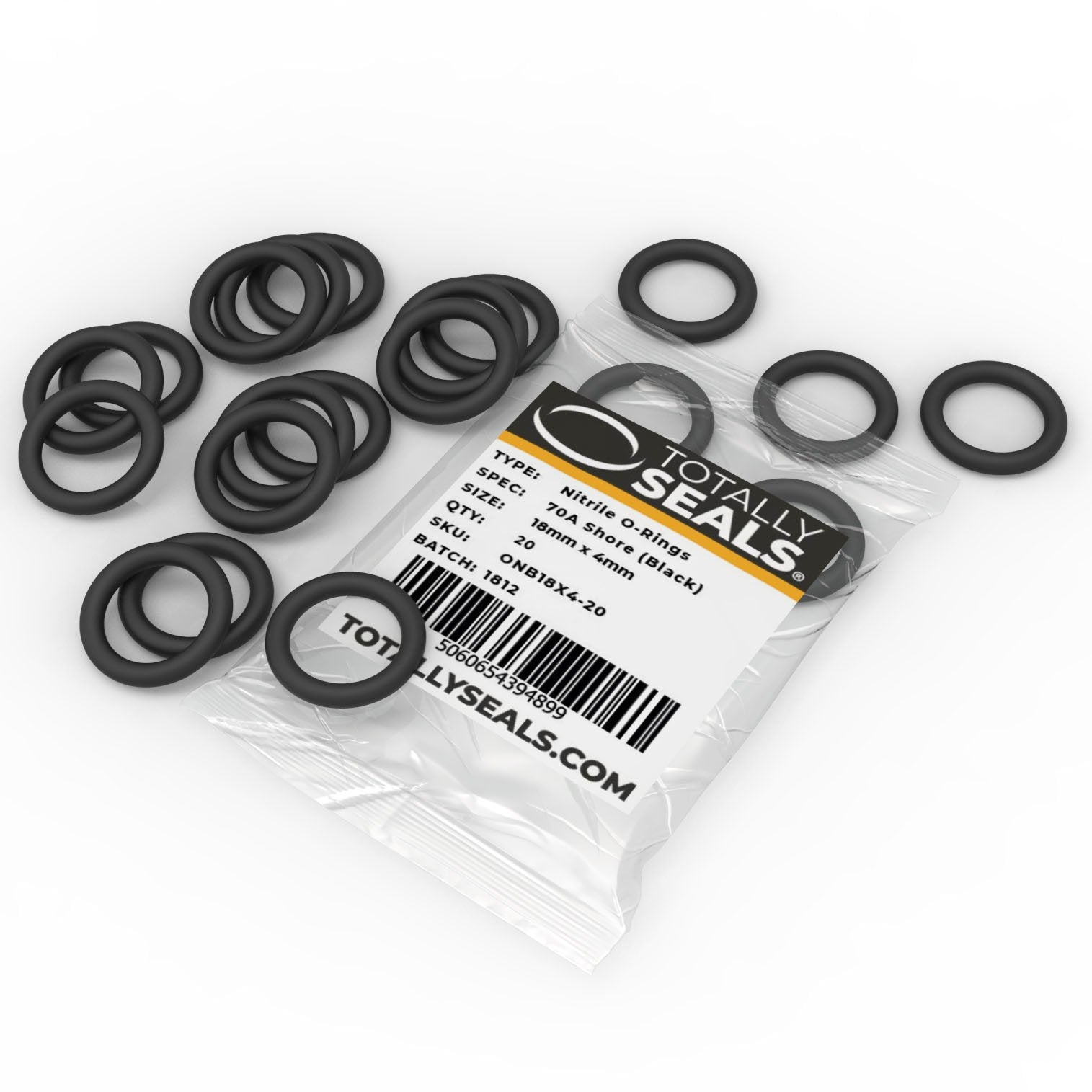 18mm x 4mm (26mm OD) Nitrile O-Rings - Totally Seals®