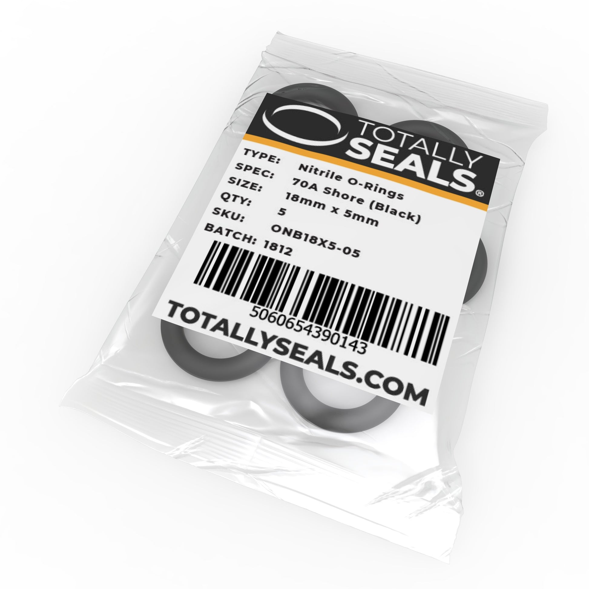 18mm x 5mm (28mm OD) Nitrile O-Rings - Totally Seals®