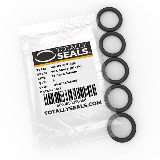 18mm x 3.5mm (25mm OD) Nitrile O-Rings - Totally Seals®