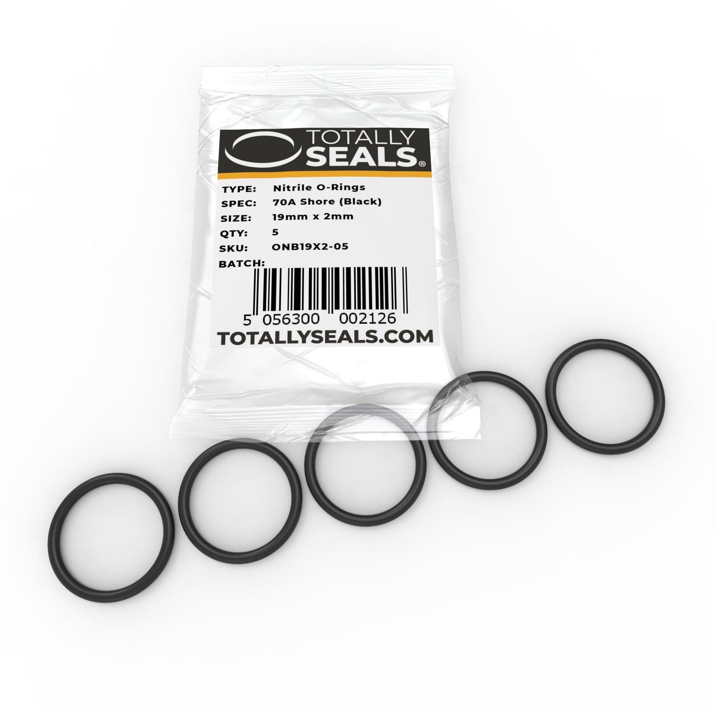 19mm x 2mm (23mm OD) Nitrile O-Rings - Totally Seals®