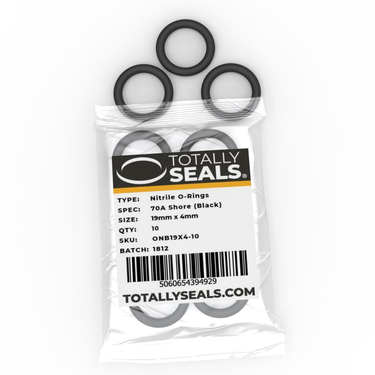 19mm x 4mm (27mm OD) Nitrile O-Rings - Totally Seals®