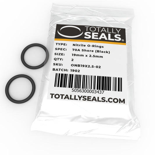19mm x 2.5mm (24mm OD) Nitrile O-Rings - Totally Seals®