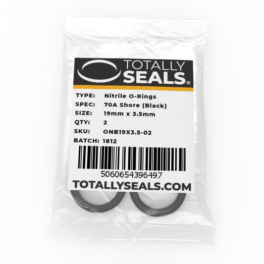 19mm x 3.5mm (26mm OD) Nitrile O-Rings - Totally Seals®