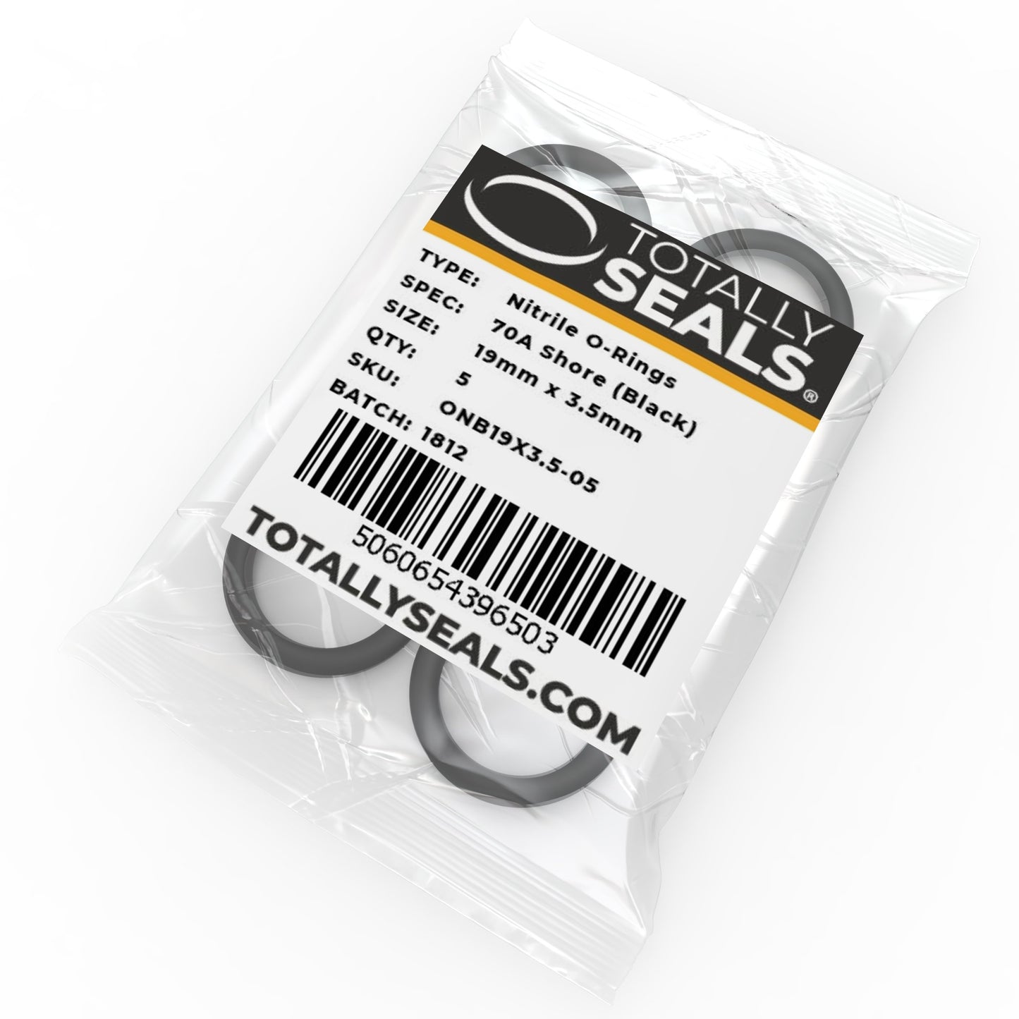 19mm x 3.5mm (26mm OD) Nitrile O-Rings - Totally Seals®