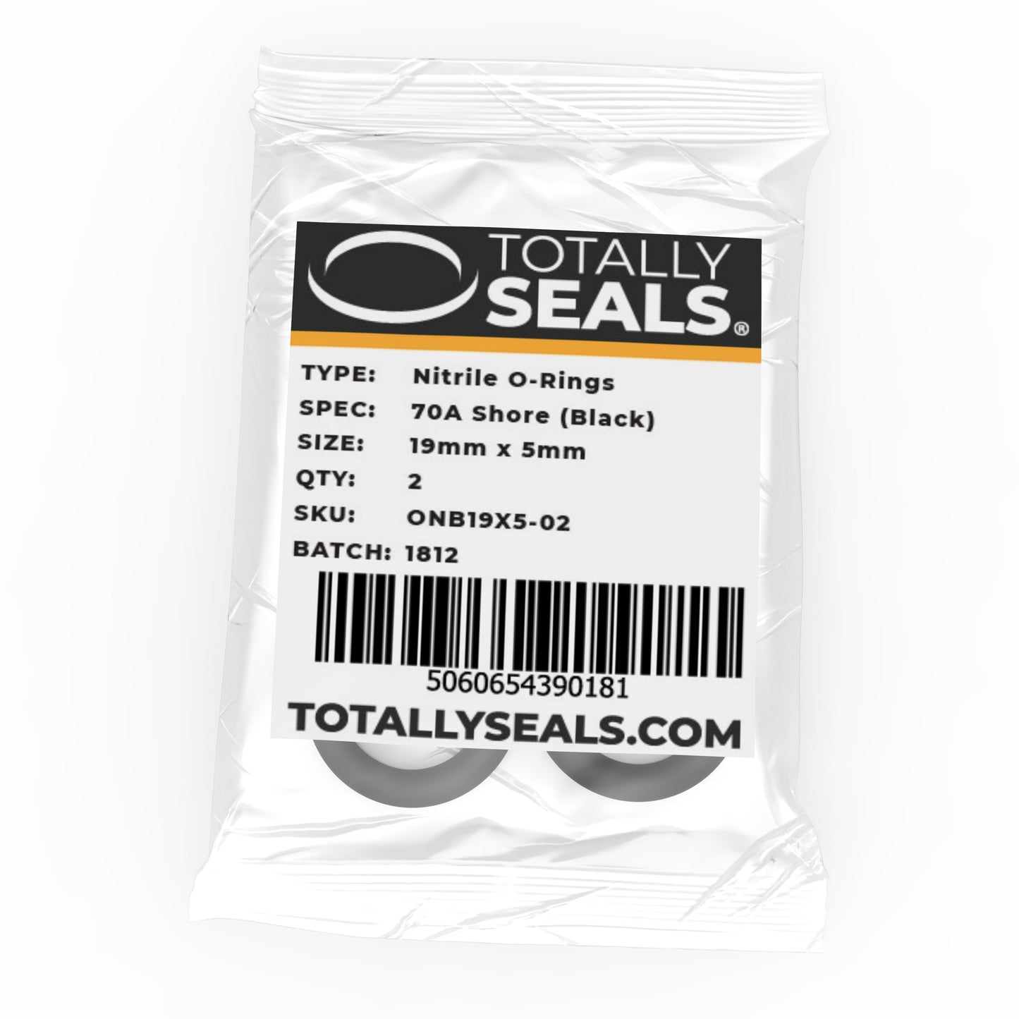 19mm x 5mm (29mm OD) Nitrile O-Rings - Totally Seals®