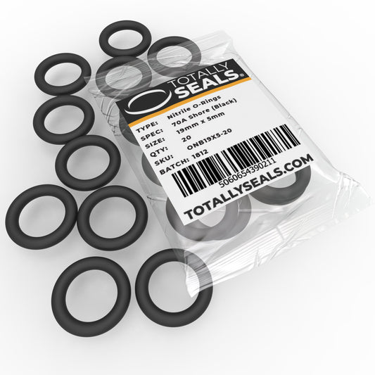 19mm x 5mm (29mm OD) Nitrile O-Rings - Totally Seals®