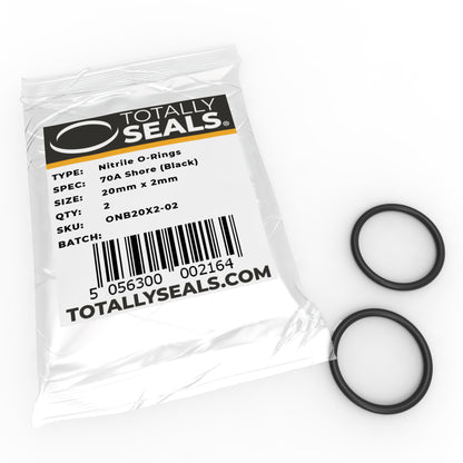 20mm x 2mm (24mm OD) Nitrile O-Rings - Totally Seals®