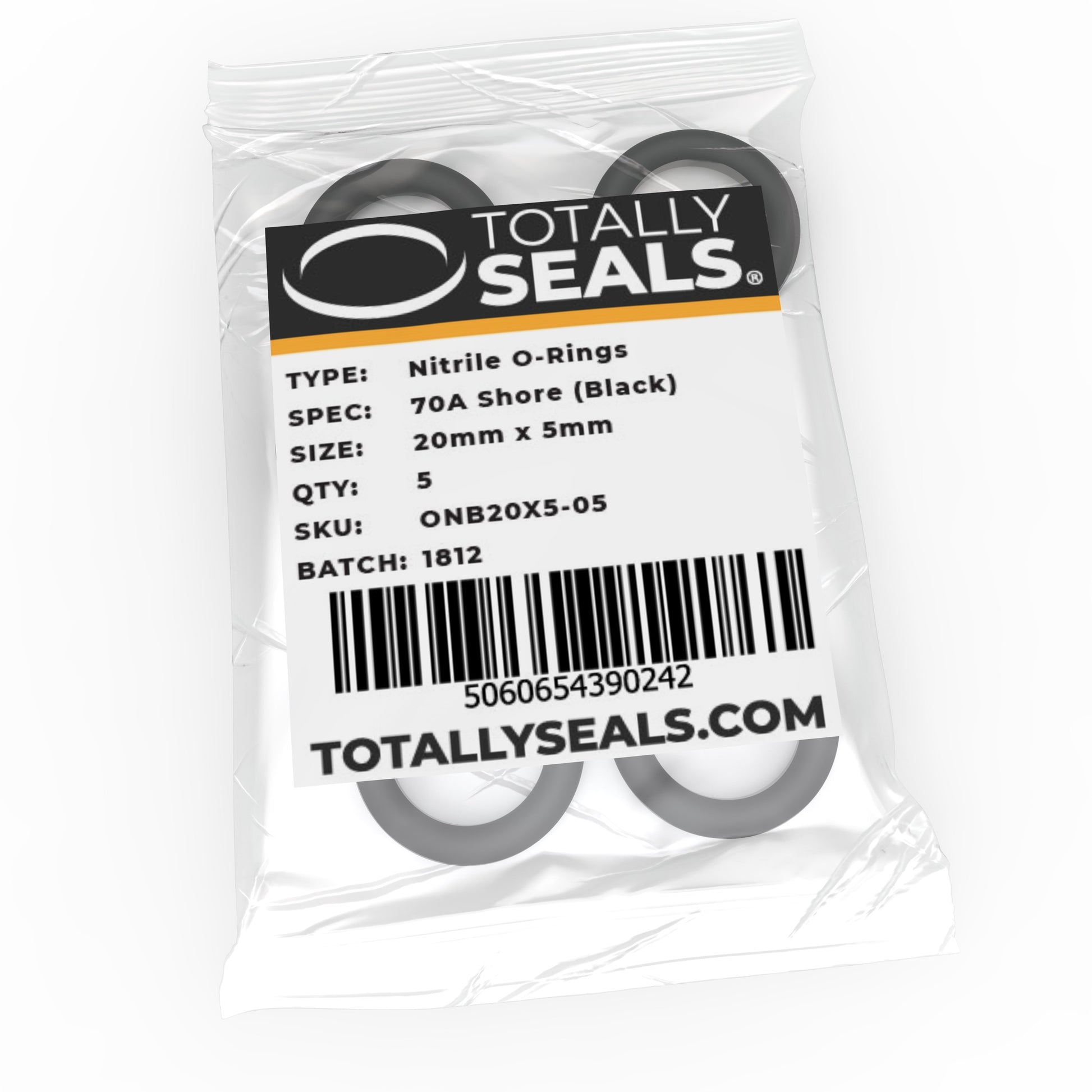 20mm x 5mm (30mm OD) Nitrile O-Rings - Totally Seals®