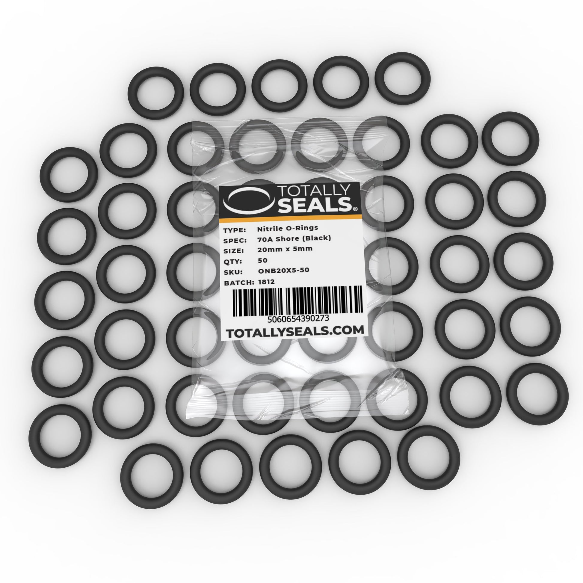 20mm x 5mm (30mm OD) Nitrile O-Rings - Totally Seals®