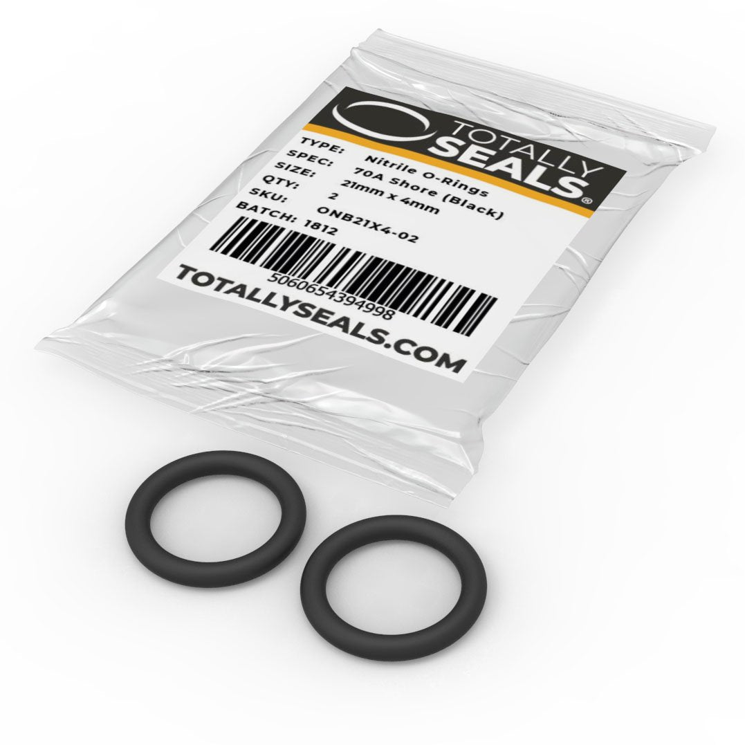 21mm x 4mm (29mm OD) Nitrile O-Rings - Totally Seals®