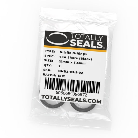 21mm x 3.5mm (28mm OD) Nitrile O-Rings - Totally Seals®