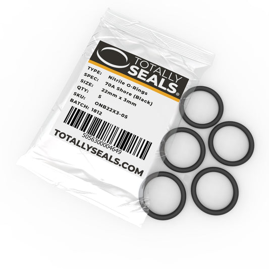 22mm x 3mm (28mm OD) Nitrile O-Rings - Totally Seals®