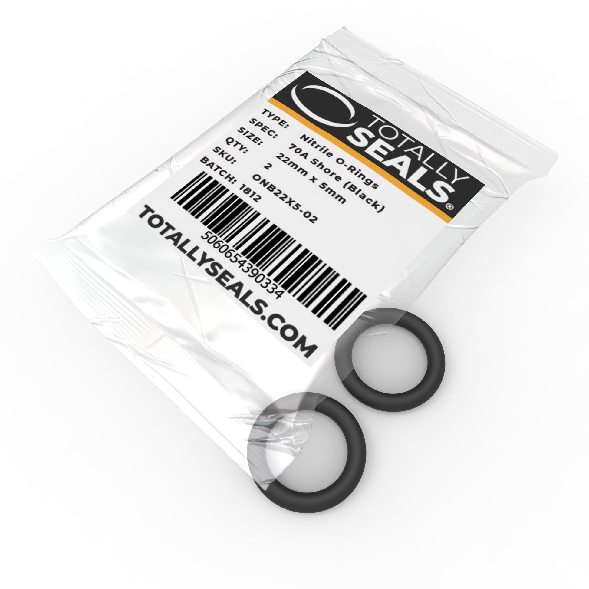 22mm x 5mm (32mm OD) Nitrile O-Rings - Totally Seals®