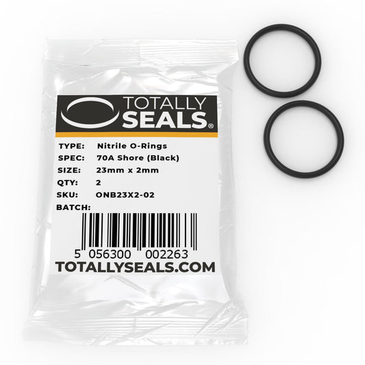 23mm x 2mm (27mm OD) Nitrile O-Rings - Totally Seals®