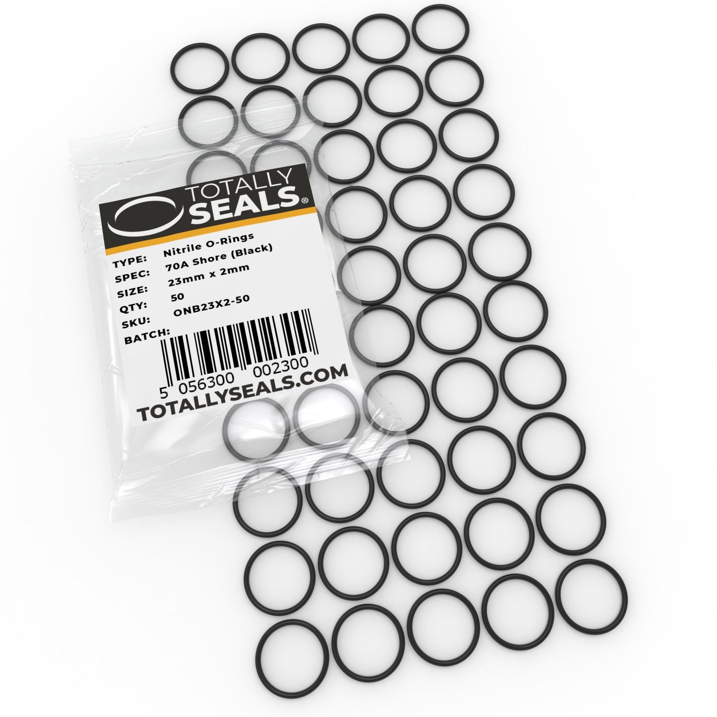 23mm x 2.5mm (28mm OD) Nitrile O-Rings - Totally Seals®