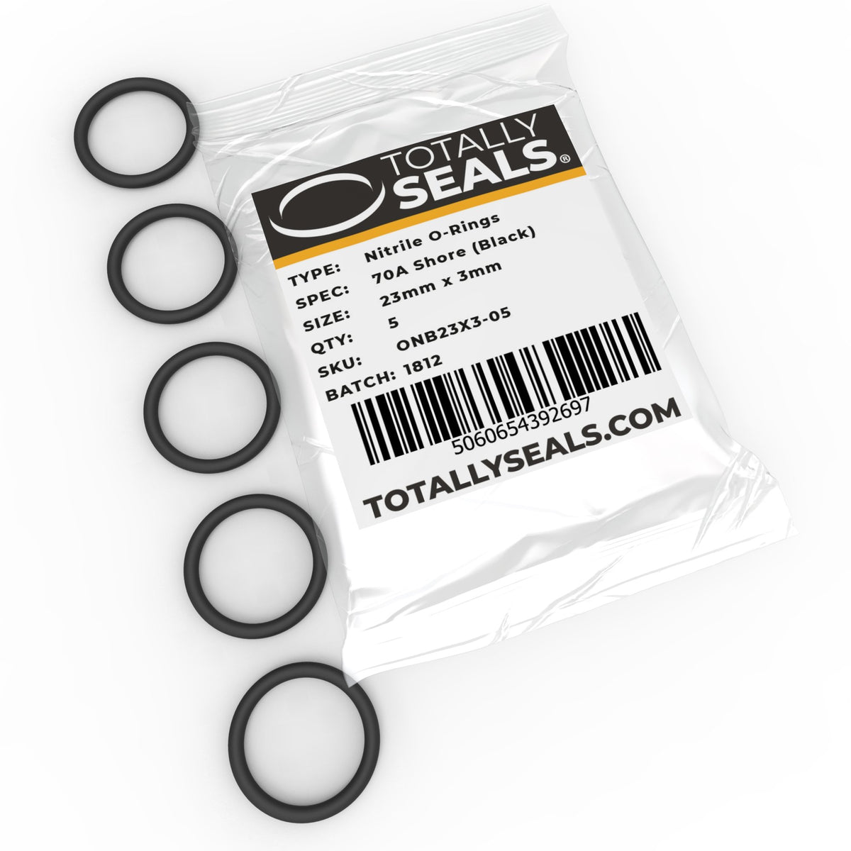 23mm x 3mm (29mm OD) Nitrile O-Rings – Totally Seals