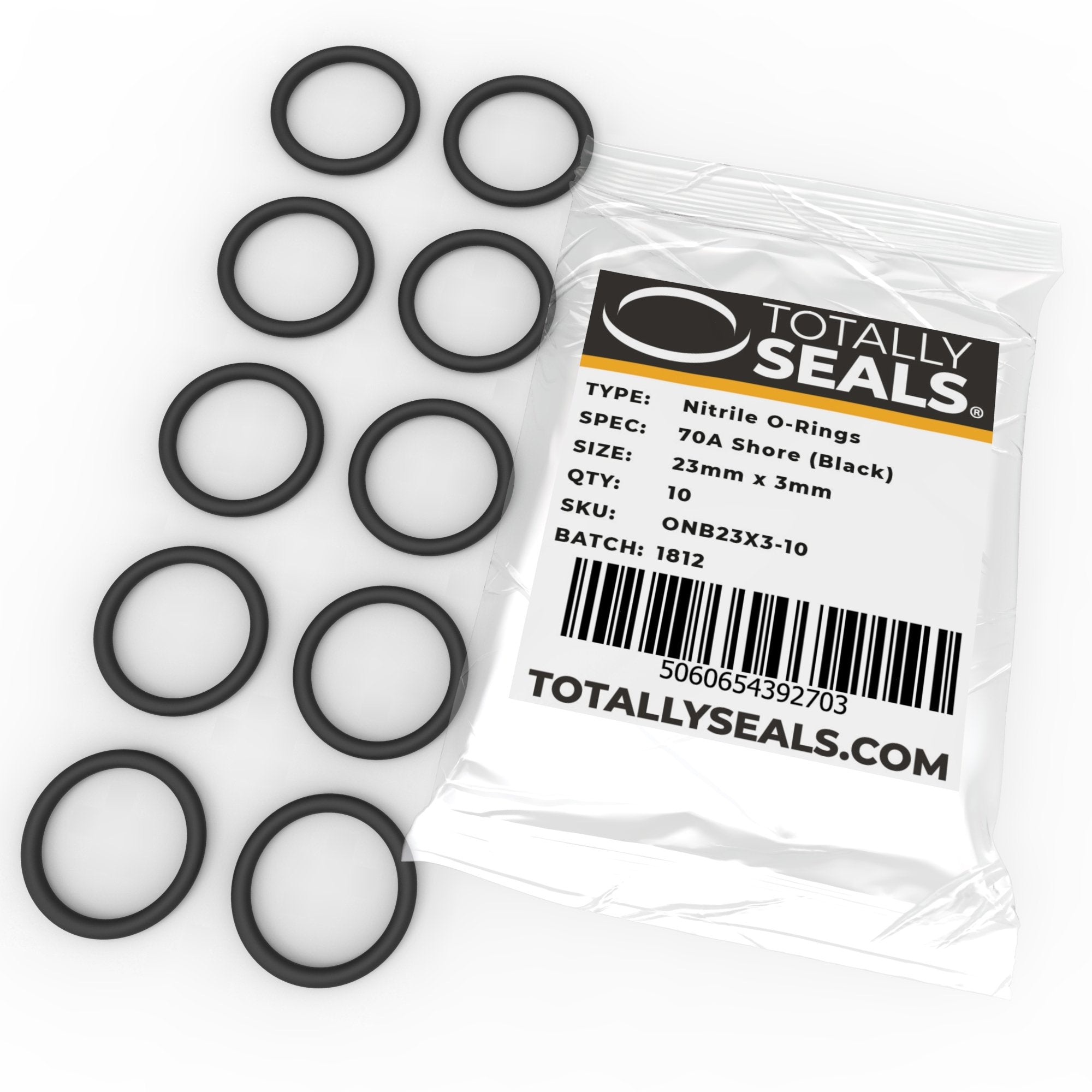 Nitrile Rubber O-Rings, 50mm OD 2.5mm Width, Metric Buna-N Faucet O-Rings  Round Sealing Gasket Black 50pcs: Amazon.com: Industrial & Scientific
