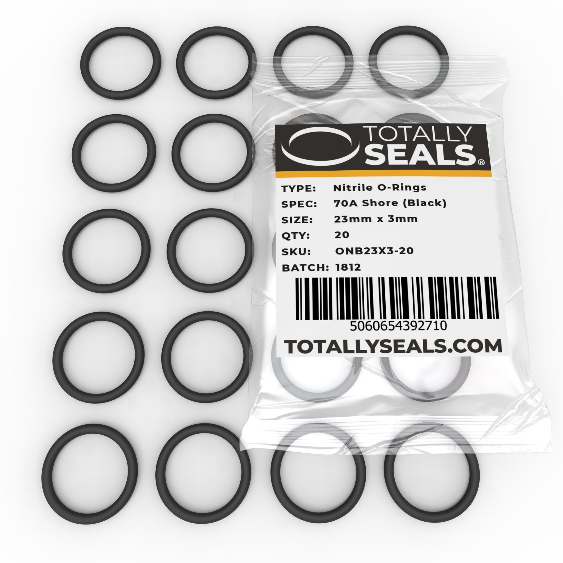 23mm x 3mm (29mm OD) Nitrile O-Rings - Totally Seals®