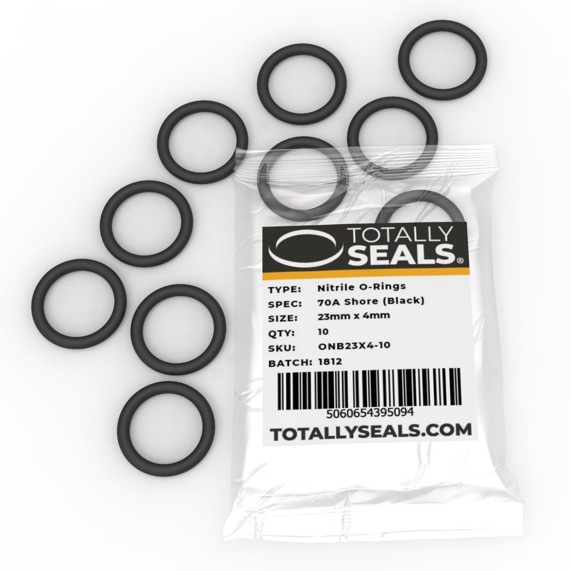 23mm x 4mm (31mm OD) Nitrile O-Rings - Totally Seals®
