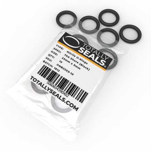 23mm x 5mm (33mm OD) Nitrile O-Rings - Totally Seals®