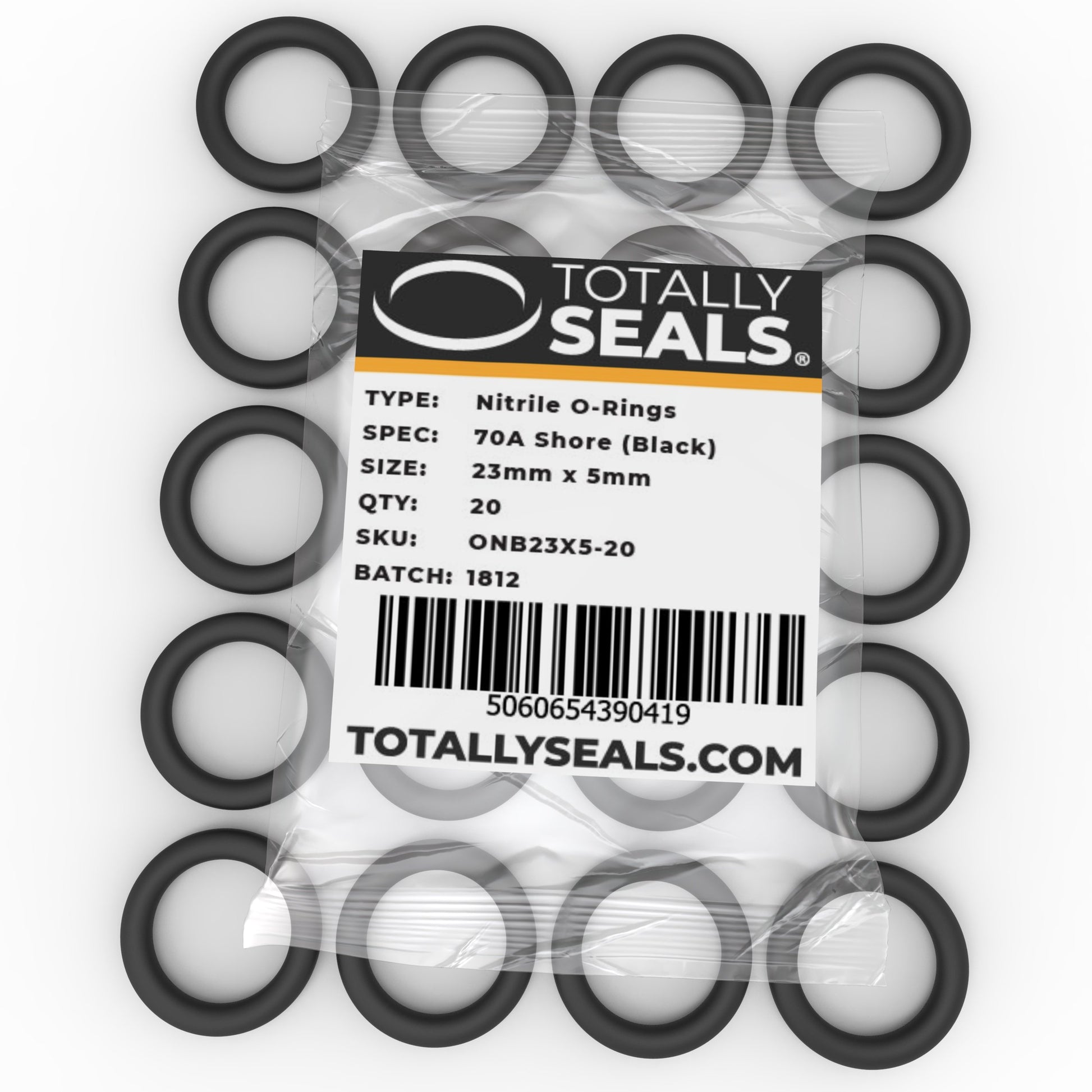 23mm x 5mm (33mm OD) Nitrile O-Rings - Totally Seals®