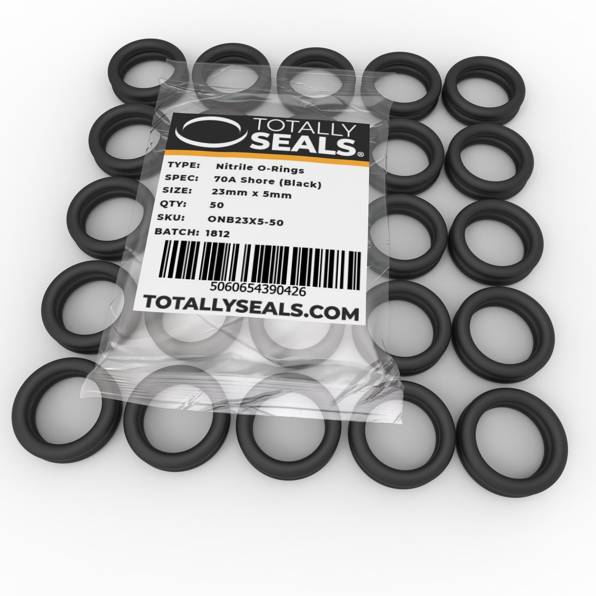 23mm x 5mm (33mm OD) Nitrile O-Rings - Totally Seals®