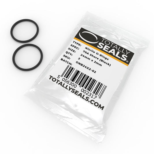 24mm x 2mm (28mm OD) Nitrile O-Rings - Totally Seals®