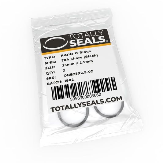 24mm x 2.5mm (29mm OD) Nitrile O-Rings - Totally Seals®