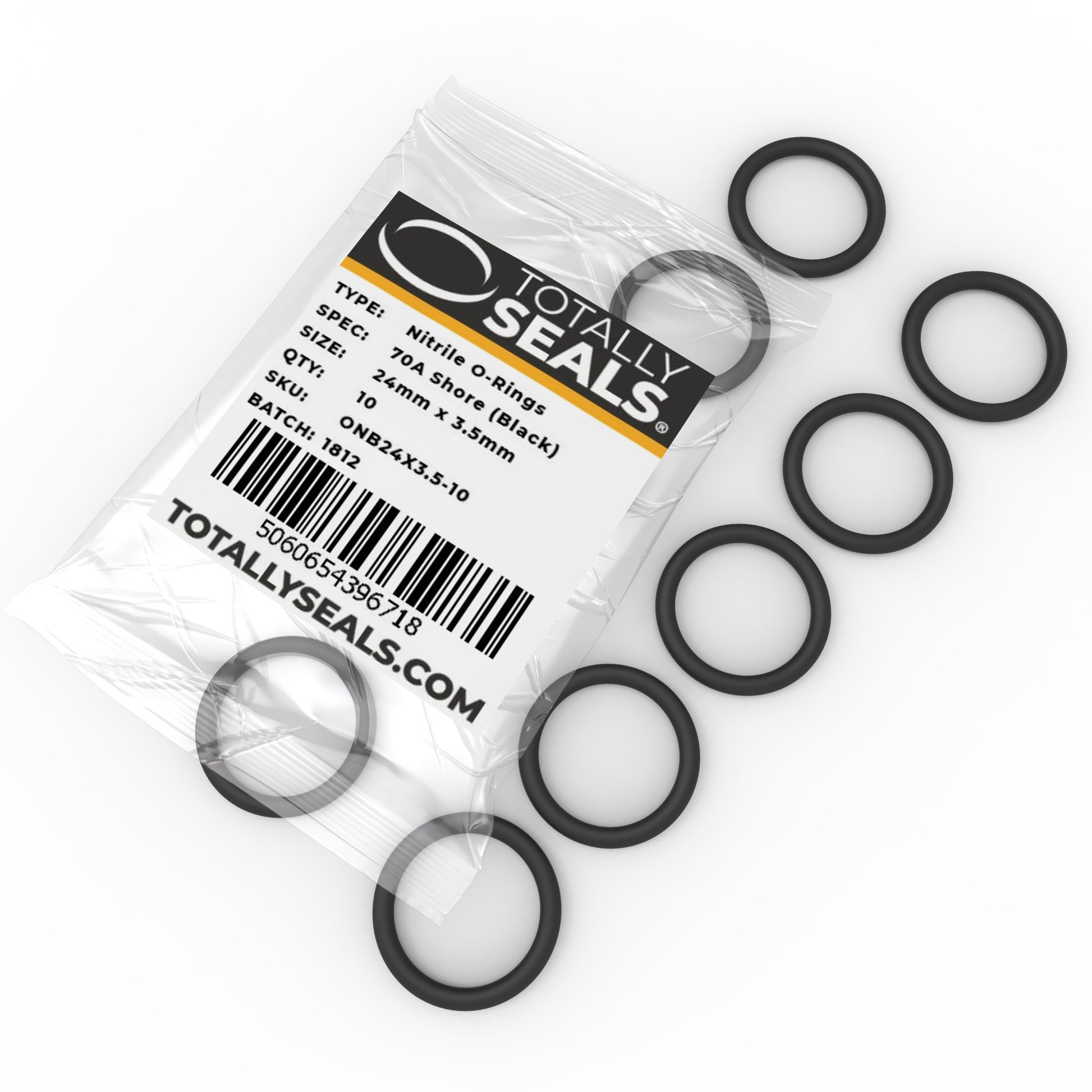 24mm x 3.5mm (31mm OD) Nitrile O-Rings - Totally Seals®