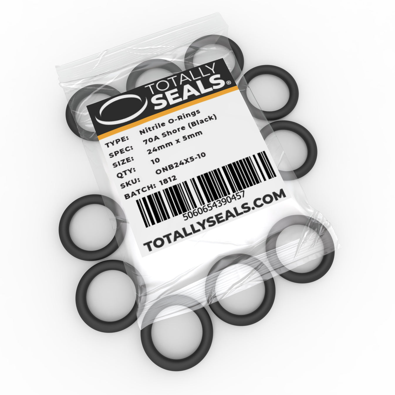 24mm x 5mm (34mm OD) Nitrile ORings Totally Seals