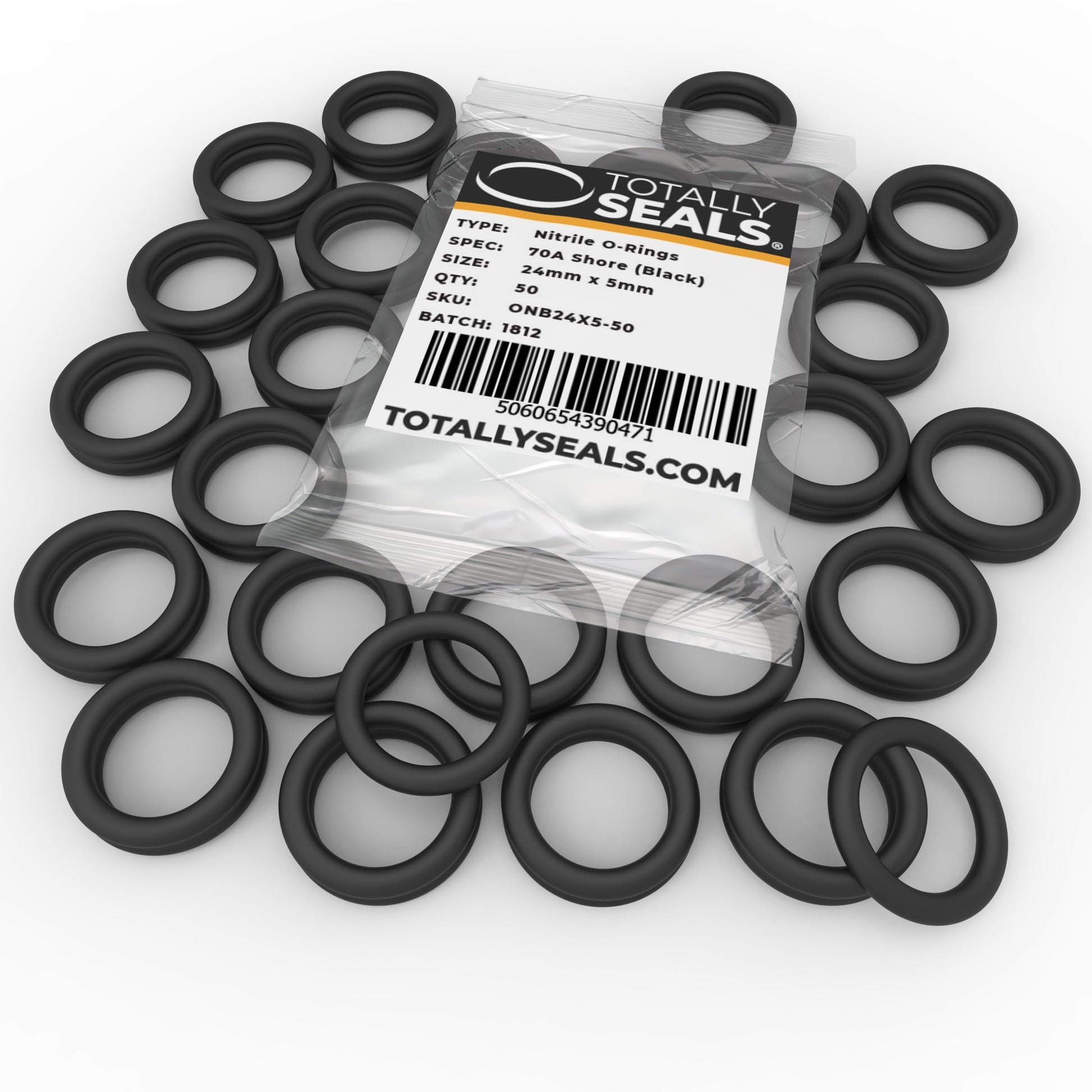 24mm x 5mm (34mm OD) Nitrile O-Rings - Totally Seals®