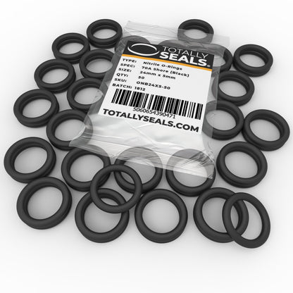 24mm x 5mm (34mm OD) Nitrile O-Rings - Totally Seals®