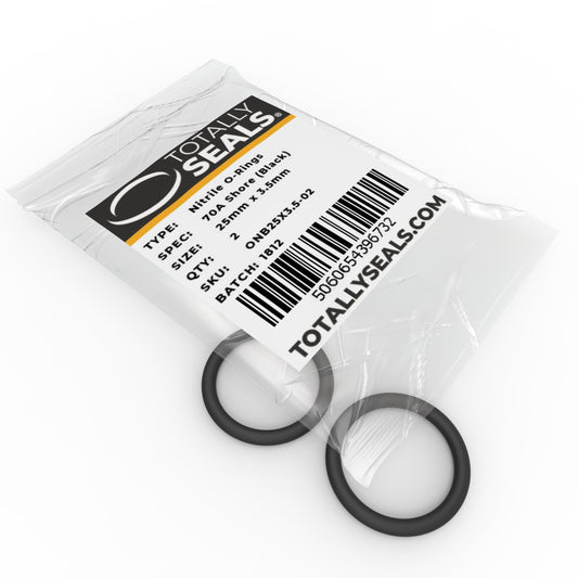 25mm x 3.5mm (32mm OD) Nitrile O-Rings - Totally Seals®