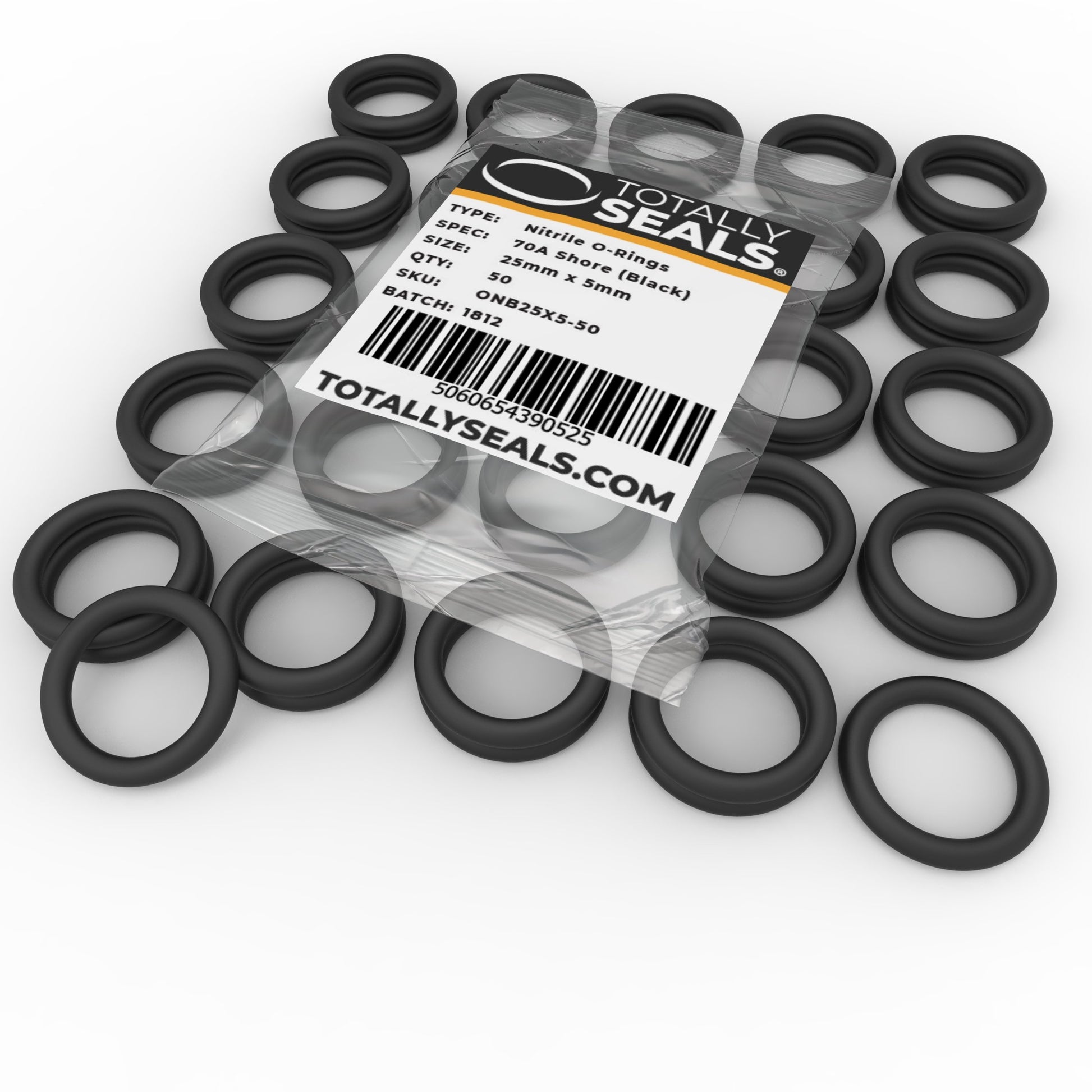 25mm x 5mm (35mm OD) Nitrile O-Rings - Totally Seals®