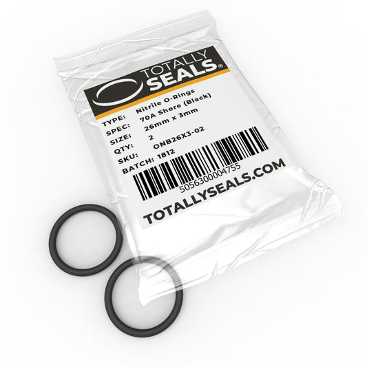 26mm x 3mm (32mm OD) Nitrile O-Rings - Totally Seals®