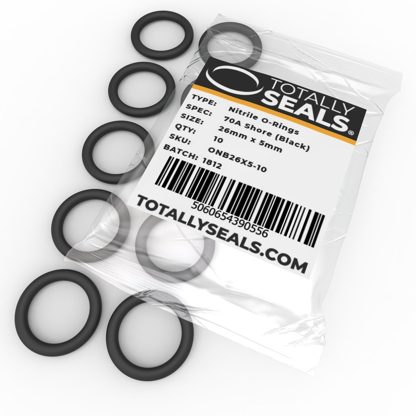 26mm x 5mm (36mm OD) Nitrile O-Rings - Totally Seals®