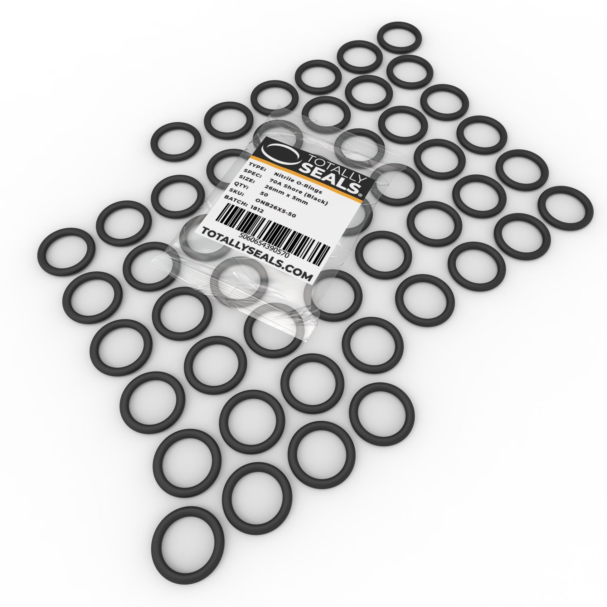 26mm x 5mm (36mm OD) Nitrile O-Rings - Totally Seals®