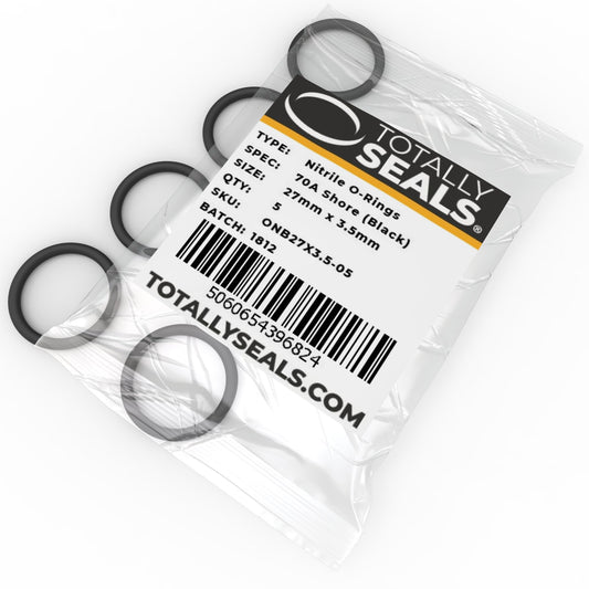 27mm x 3.5mm (34mm OD) Nitrile O-Rings - Totally Seals®