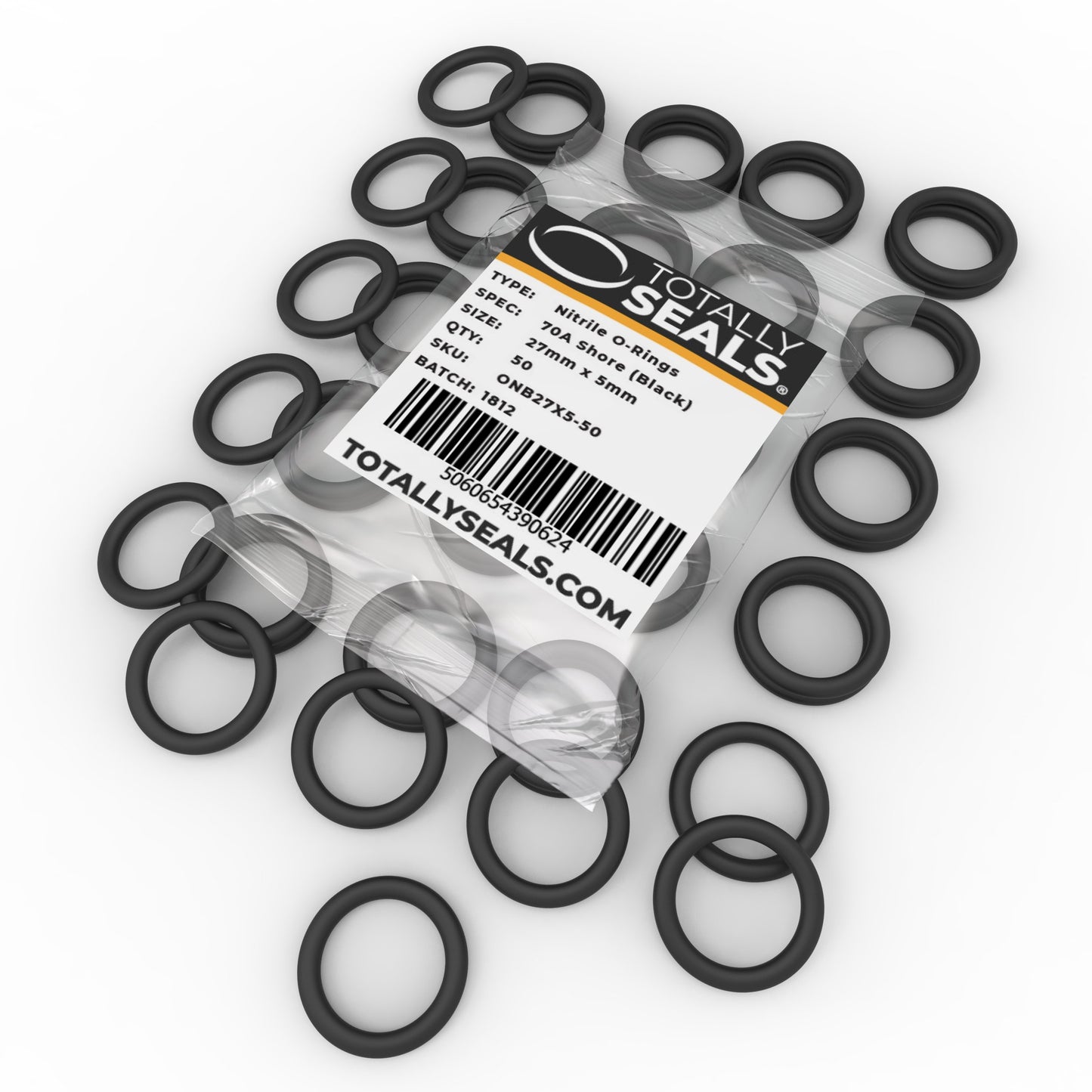 27mm x 5mm (37mm OD) Nitrile O-Rings - Totally Seals®