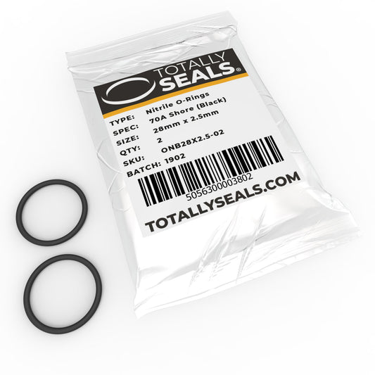 28mm x 2.5mm (33mm OD) Nitrile O-Rings - Totally Seals®