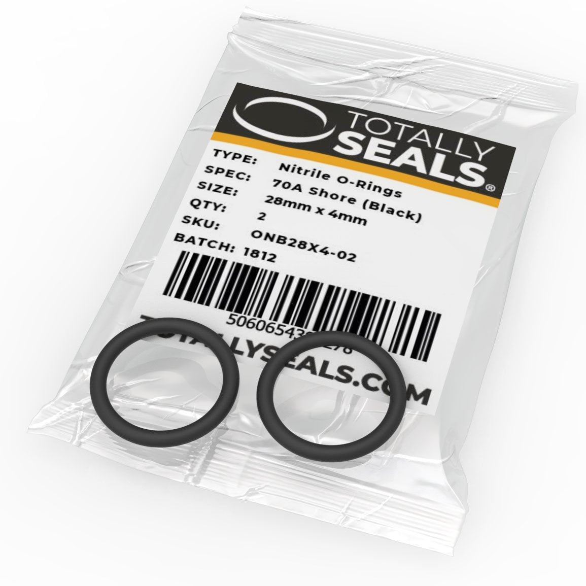 28mm x 4mm (36mm OD) Nitrile O-Rings - Totally Seals®